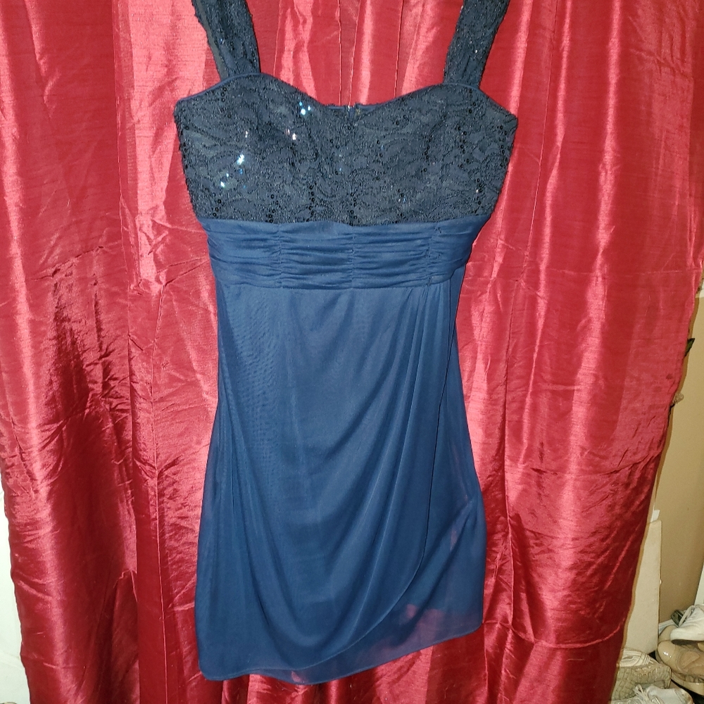 R&M Richards navy cocktail dress 16